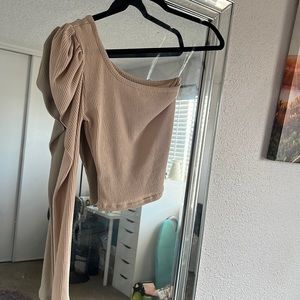 Beige shirt from Charlotte Russe